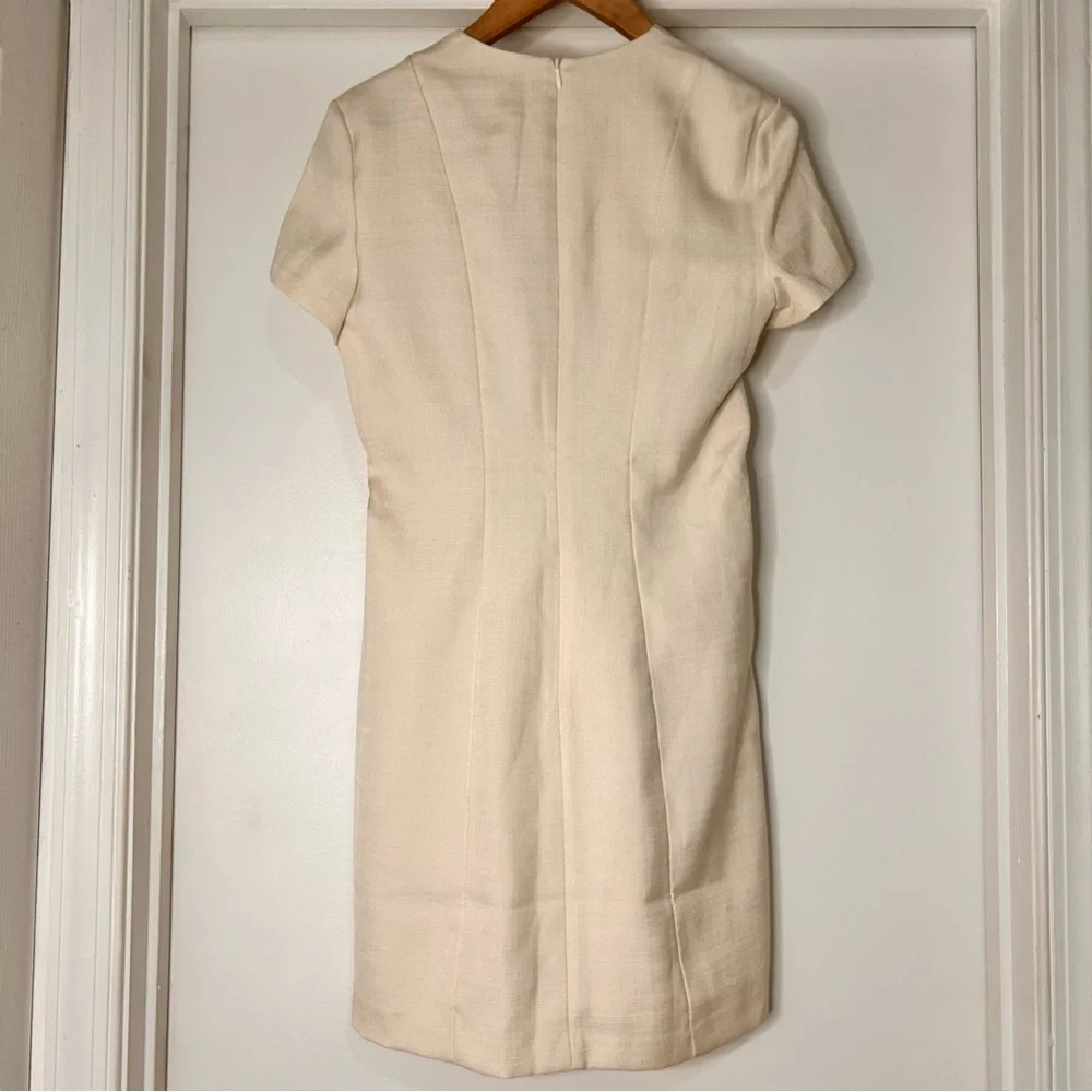 H&M Cream Mini Dress with Short Sleeves - Size XS - Picture 3 of 10
